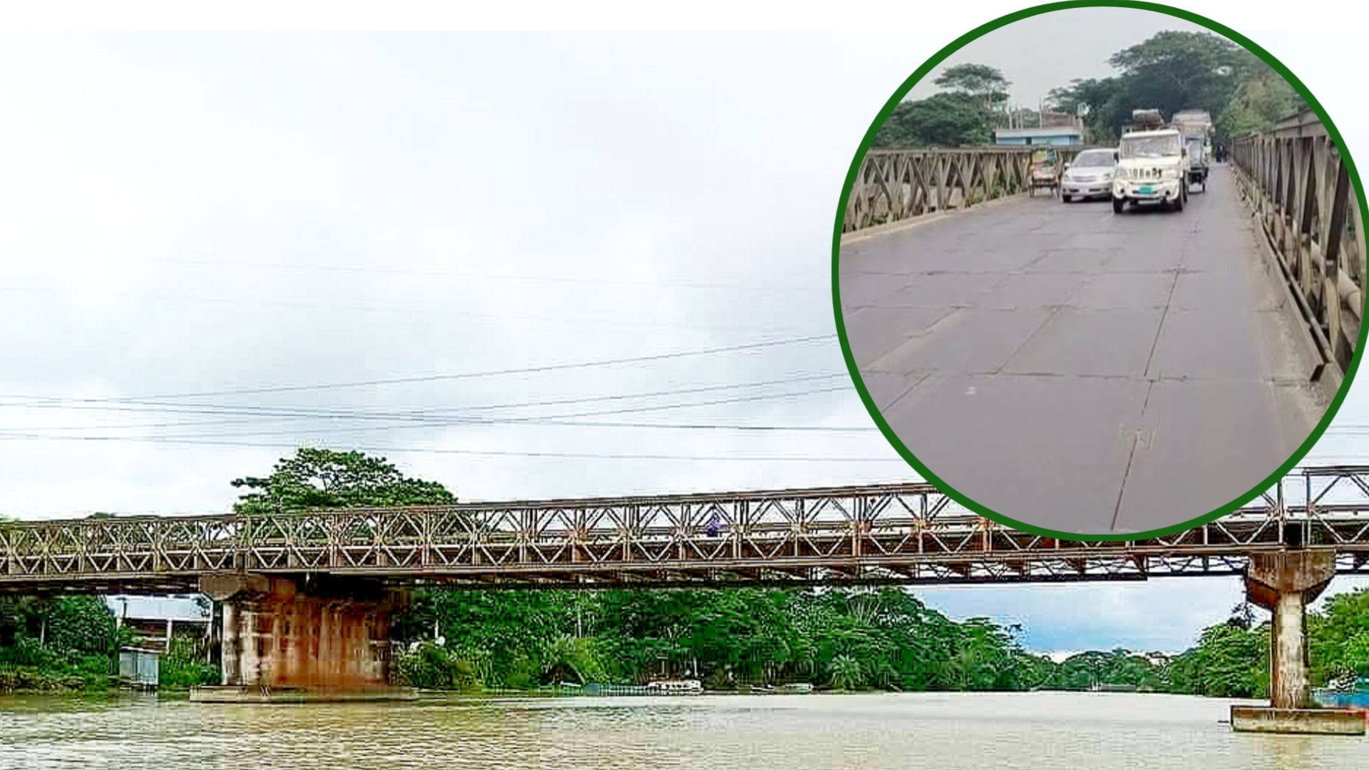 ৩৭ বছরের পুরোনো বাসন্ডা বেইলি সেতুতে ঝুঁকিপূর্ণ যাতায়াত, আতঙ্কে দক্ষিণাঞ্চলের মানুষ।