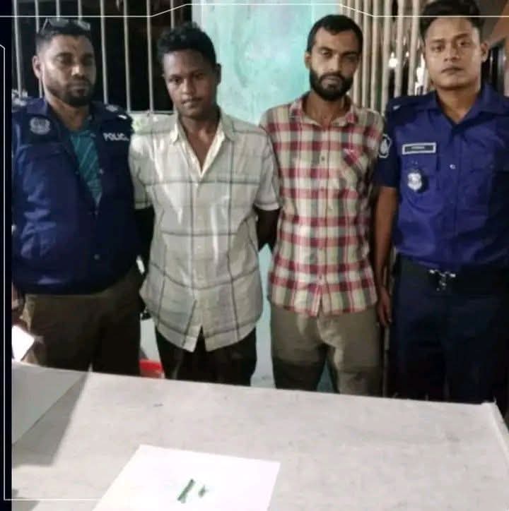 বামনায় ১৩ পিস ইয়াবাসহ দুই যুবক আটক।